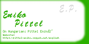 eniko pittel business card